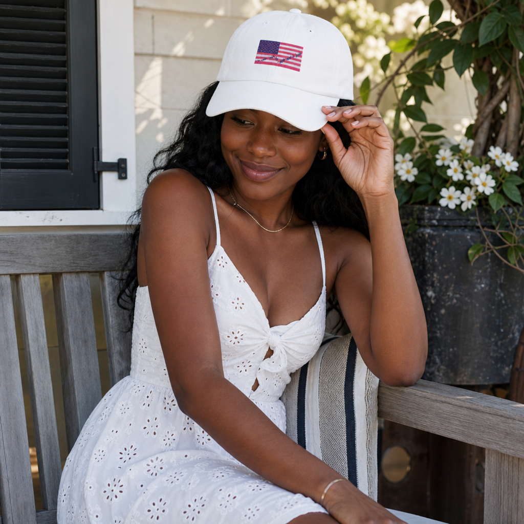 The Market Flag Dad Hat | 4th of July Hat