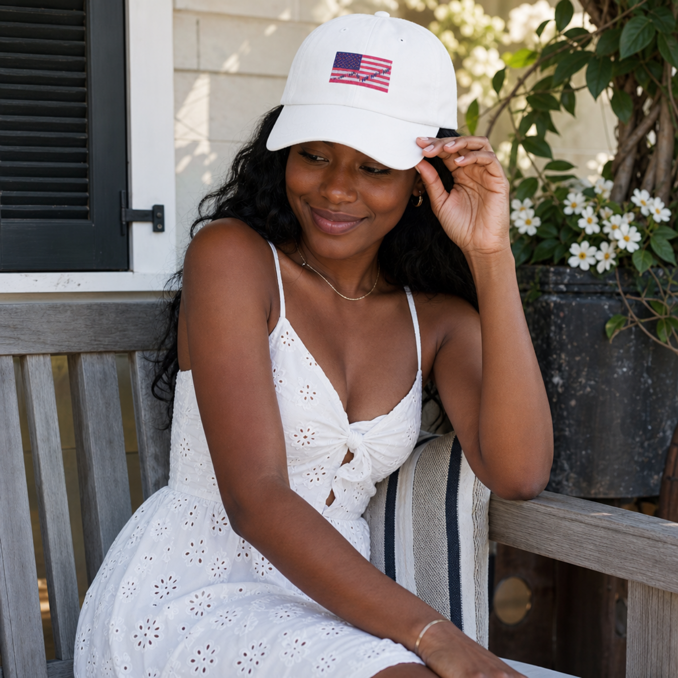 The Market Flag Dad Hat | 4th of July Hat