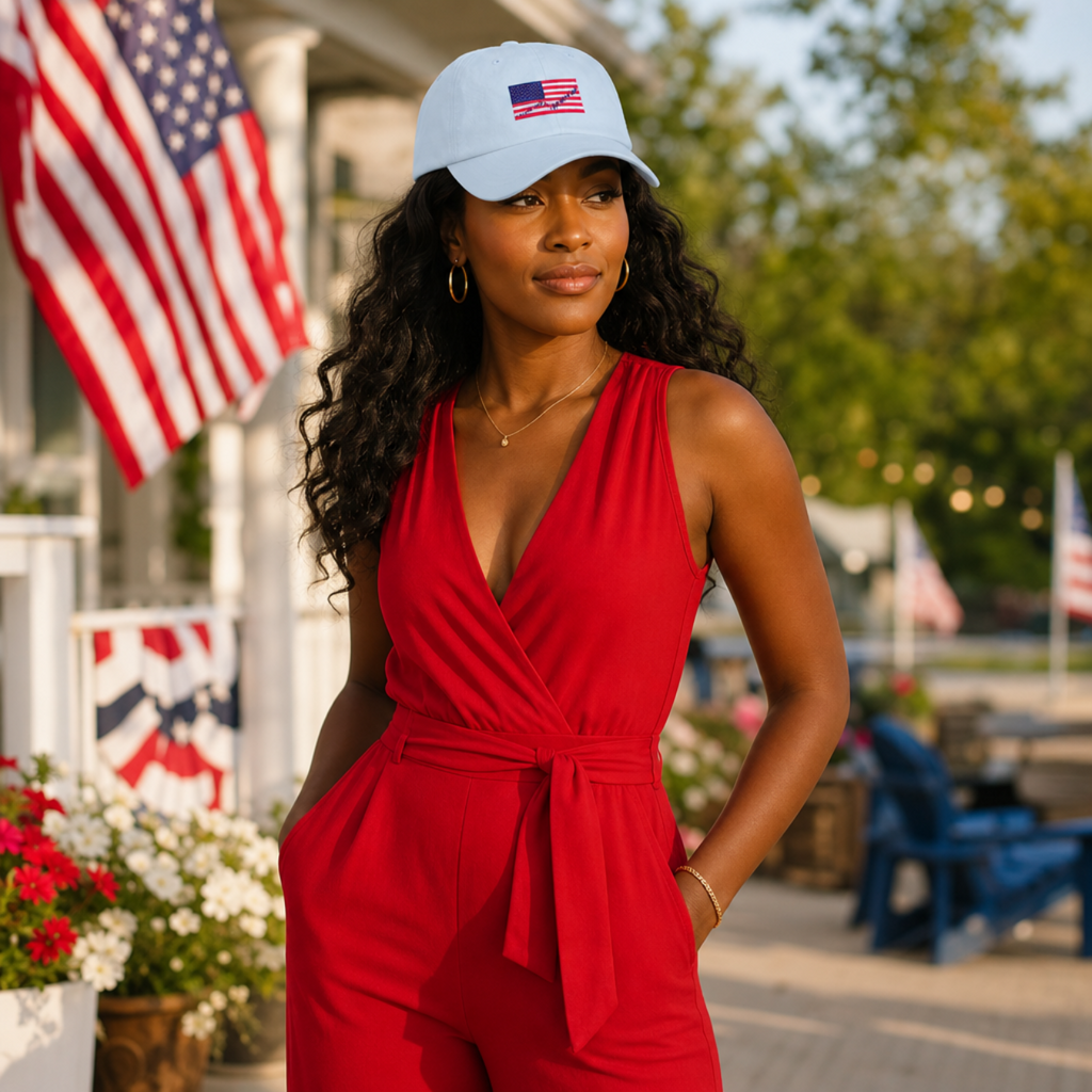 The Market Flag Dad Hat | 4th of July Hat